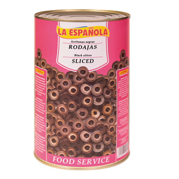 Aceitunas negras en rodajas La Española