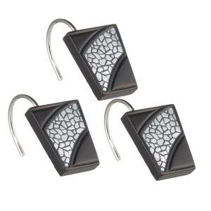 Paquete de 12 ganchos para cortina de baño – SINATRA