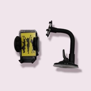 Soporte de telefono para automovil de color negro