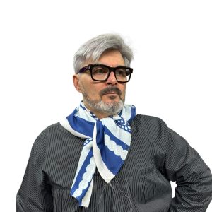 Pañuelo de Cuello Sandía Azul