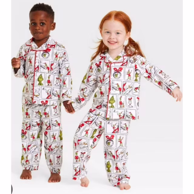 Conjunto de pijama para niños talla 3T del Grinch