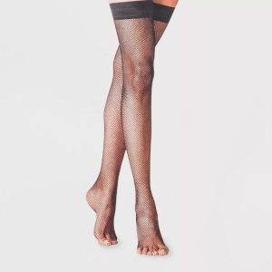 Medias de rejilla hasta el muslo para mujer Talla L/XL – A New Day™