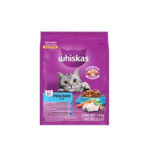 Whiskas Alimento Seco sabor pescado para Gato Adulto