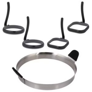 Juego de aros para tortillas y huevos de acero inoxidable – Marca Blackstone