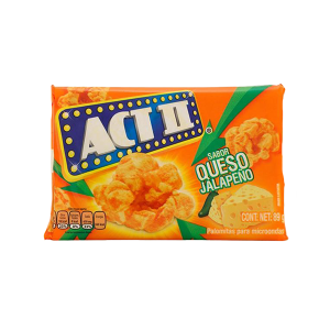 ACT II Palomitas sabor a Queso Jalapeño Para Microondas