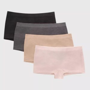 Paquete de 4 calzones sin costuras para adolescente, talla M – Marca Hanes