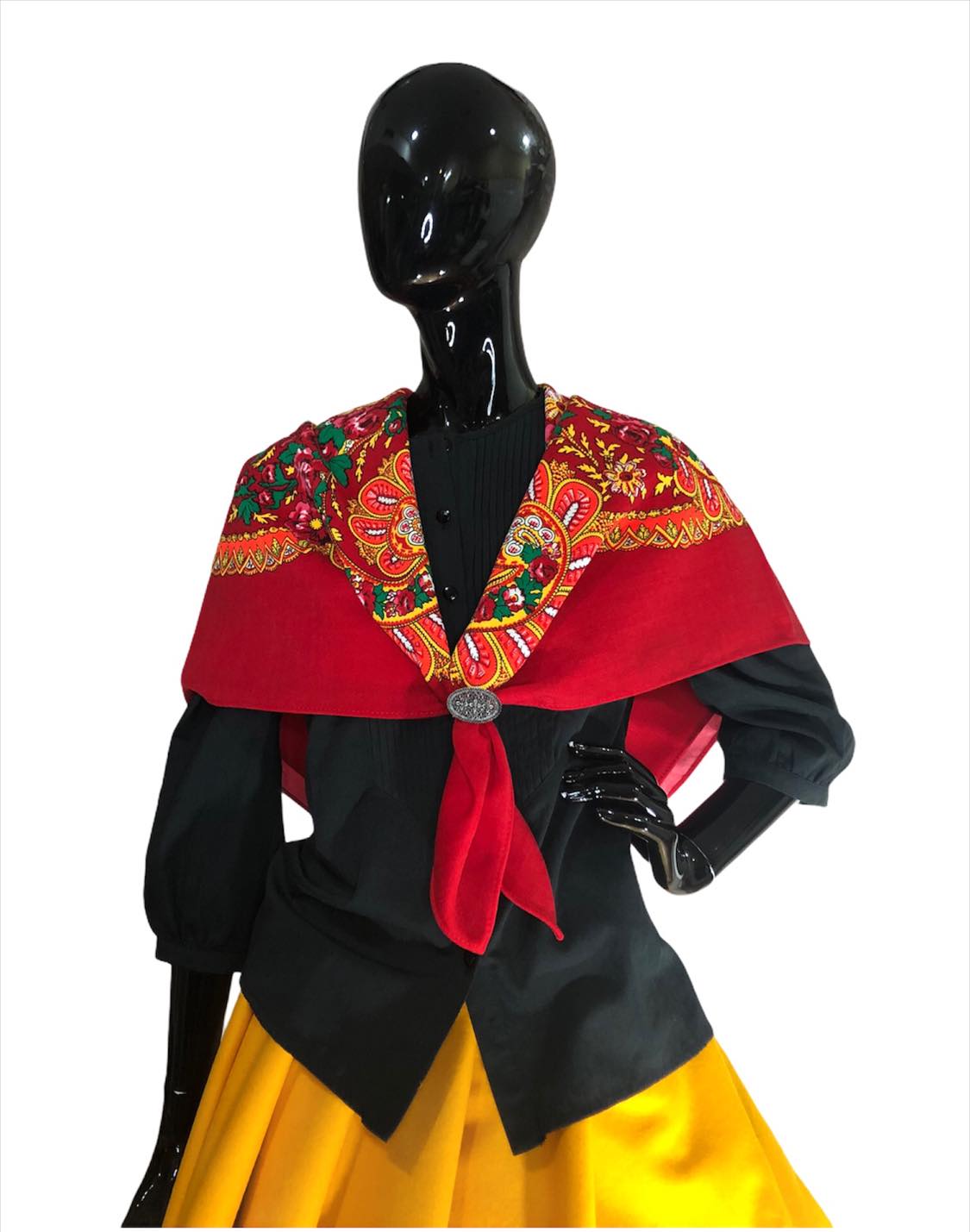 Pañuelo Portugués Rojo Lana - Imagen 4