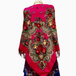 PAÑUELO FLECOS FRAMBUESA