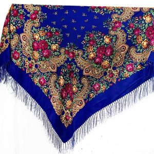 PAÑUELO FLECOS AZUL PAVO