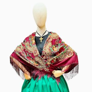 PAÑUELO FLECO BURDEOS