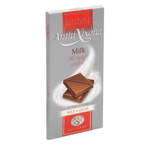 Tableta Chocolate Con Leche Antiu Xixona Sin Azúcar