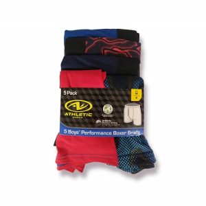 5 boxers para niño talla L  marca Athletic Works