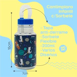 Botella Inafantil C/Sorbete Y Diseño
