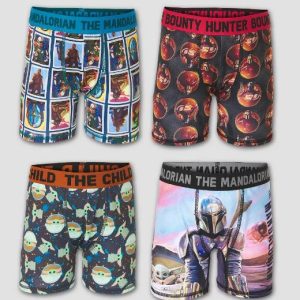 Paquete de 4 Boxer para niño de Star Wars Baby Yoda, Talla 10