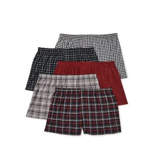 Paquete de 5 bóxers de cuadros marca George talla S