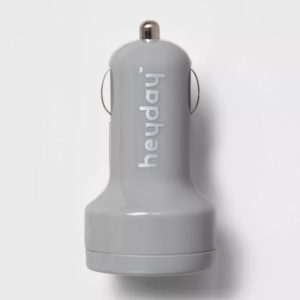 Cargador de carro USB de 2 puertos – Marca Heyday