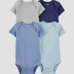 Paquerte de 4 bodys para bebé, talla 6 meses – Marca Carter´s Just One You