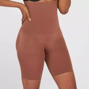 Faja moldeadora de cintura alta, color café, talla S – Marca Assets by Spanx