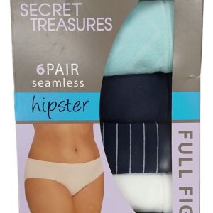 5 Panties de Dama «Hipster» Talla 0X/10 Marca Secret Treasures