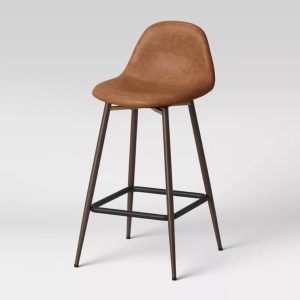 Taburete de bar Copley con altura de mostrador, marron – Threshold™