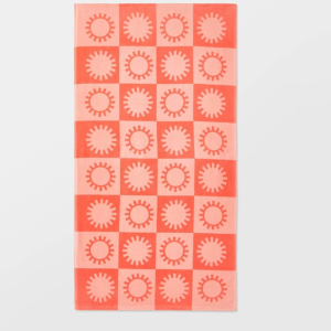 Toalla de 81.2CM X 157.4CM color naranja y salmón