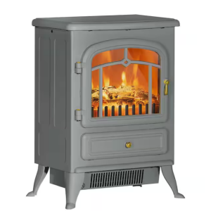 Chimenea eléctrica de 16,25 pulgadas con llamas LED – HOMCOM