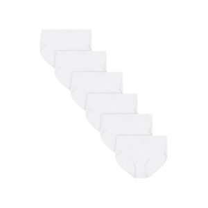 Paquete de 6 calzones blancos de corte brief, talla 13 – Marca JMS