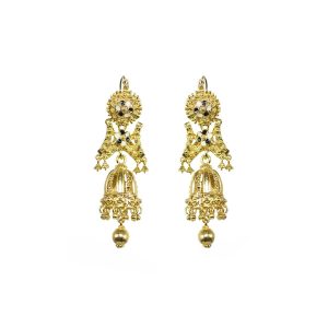 Pendientes de chozo dorados Grandes