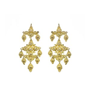 Pendientes Tembladeras Dobles Dorados 