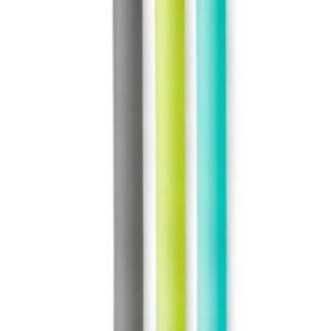 Paquete de 3 popotes reutilizables de silicón marca 8.5. Marca GoSili.