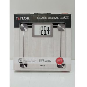 Bascula de vidrio para baño de alta capacidad marca Taylor