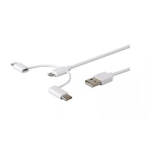 Cable 3 en 1 a usb de 3pies marca Vivitar