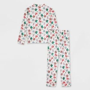 Conjunto de 2 piezas de pijama para niño, camisa y pantalón con estampado, talla 8 – Marca Wondershop