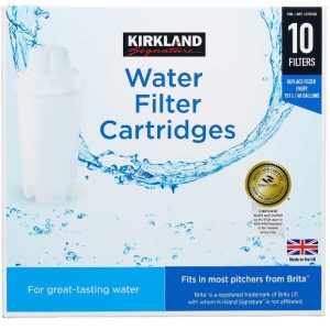 Paquete de 10 cartuchos de filtro de agua marca Kirkland Signature