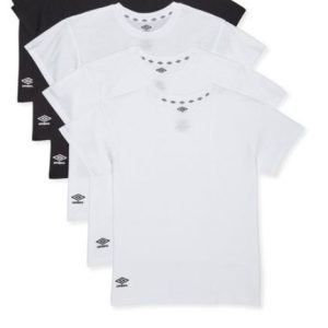 Paquete de 4 camisetas de manga corta para niños Talla XS, colores variados -umbro