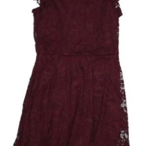 Vestido de niña Talla M (10/12) Color Guinda. Marca Zunie