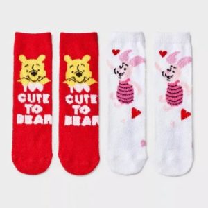 Paquete de 2 pares de calcetas de Winnie The Pooh, talla 4-10