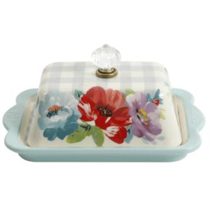 Mantequillera para doble barra de cerámica, azul – The Pioneer Woman